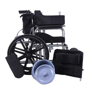 Silla de Ruedas Hidráulica Plegable Completamente Reclinable, Manual, con Certificación CE, Ángulo de Respaldo de 90-180 Grados, Precio Bajo - Product Image 5