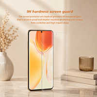Mietubl Protection d'écran en verre trempé incurvé 3D de bonne qualité, protection UV, anti-traces de doigts, résistant aux rayures pour VO Y400 PRO
