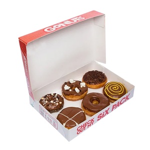 2025 nuevo PLD Friendly personalizado impreso Donut postre Puff caja de embalaje panadería <span class=keywords><strong>Sushi</strong></span> pastel Mochi caja de embalaje de papel con ventana - Product Image 1