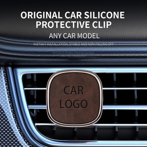 ที่วางน้ำหอมปรับอากาศในรถยนต์คุณภาพสูง วัสดุโลหะผสมสังกะสีและหนัง ชุด 3 ชิ้น กลิ่นหอมติดทนนาน - Product Image 2