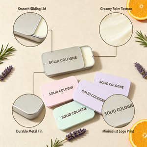 น้ำหอมแบบแท่ง HKH Custom Solid Perfume Balm น้ำหอมพกพาในกระป๋องโลหะ รับผลิตแบบ OEM ODM สำหรับผู้ชายและผู้หญิง - Product Image 4