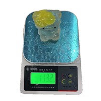 Nouvelle Boule Anti-Stress Faite Main en Forme d'Ours à Tranches de Fruits, Remplissage Huile de Coco & Vaseline, Boîte Mystère Façonnable pour Soulagement du Stress