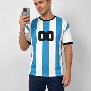 เสื้อเบสบอลผู้ชายแบบคัสตอม คอกลม แขนสั้น ผ้าตาข่ายระบายอากาศ โพลีเอสเตอร์ 100% พิมพ์ลายดิจิทัล เป็นมิตรกับสิ่งแวดล้อม เอวยางยืด - Product Image 3