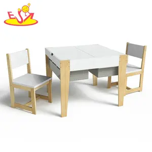 优质幼儿园益智木制DIY木制桌椅为孩子们W08G303