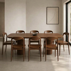 Chaise de salle à manger Asmaradana en teck massif, style moderne et luxueux, pour usage extérieur, café, restaurant, villa, salon - Product Image 1