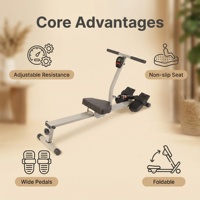 Máquina de Remo Comercial para Gimnasio, Equipo de Entrenamiento de Fisicoculturismo para Ejercicio en Interiores, en Venta