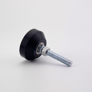 KC Rubber Adjustable Foot With Zinc Plated Steel Thread And Shock Absorbing Design For Medical Equipment - Product Image 1