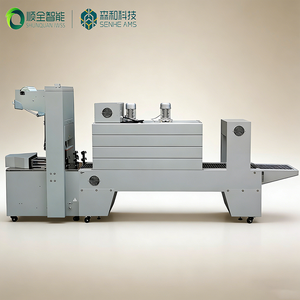 Máquina Innovadora Dos en Uno para Envolver Botellas de PVC con Film Termoencogible para Botellas de Lácteos, Latas de Alimentos, Cajas y Aplicaciones de Empaque Industrial - Product Image 1