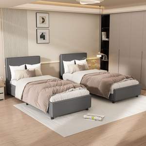 Grosir Pabrik Cina gaya Modern Amerika 2 orang ukuran King Gas pengangkat bingkai tempat tidur Yahudi dengan penyimpanan - Product Image 4