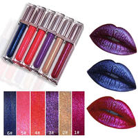 Gloss à lèvres liquide nacré scintillant, longue tenue, hydratant, effet repulpant, waterproof, maquillage de fête essentiel, plusieurs couleurs
