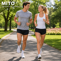 Pantalones Cortos Deportivos para Hombre MITO Ranger Panty Silkie, para Gimnasio, Entrenamiento, Correr, de Secado Rápido, Estilo Silkie