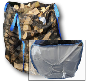 通気性のある薪バルクバッグ、開放性のある底 - Product Image 3