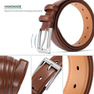 Heren Casual Business Western Stijl Koeienhuid Riem Slanke Pin Voor Gesp Custom Lengte Modieus Nieuw Model 1099 Duurzame Legering Voor - Product Image 3