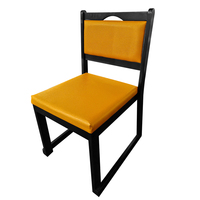 Silla de Comedor Moderna con Marco de Madera Negra, Tapizada en Tela, Apilable, para Sala de Estar u Oficina en Casa
