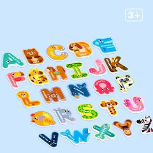 Hot Sale Magnetic Animal 26 Alphabets Fridge Letter Whiteboard Alphabet Magnets Kids Education Toys