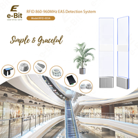 Système de détection RFID EAS à double socle, série 01, acrylique blanc pour magasin de détail