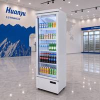 Équipement de réfrigération pour cuisine commerciale, congélateur avec porte vitrée pour boissons, refroidisseur de boissons pour restaurant et magasin