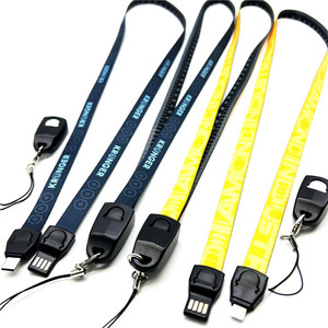 Multi-Functional USB Data Cable Quick Charging C-Type Lanyard with Custom Logo PVC Product