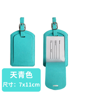 Targhetta per bagagli in finta pelle porta biglietti da visita per viaggi in molte opzioni di colore - Product Image 6