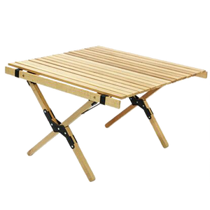 Camping Pliant Portable Pliable En Plein Air Pique-Nique Gâteau Rouleau Bois En Bois Patio Voyage Jardin Jardin Parties BBQ <span class=keywords><strong>Table</strong></span> Roulante - Product Image 3