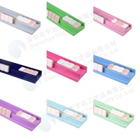 Ensemble de 4 supports de mahjong en bois peints, couleur personnalisée, supports de mahjong en bois de 20 pouces avec poussoirs