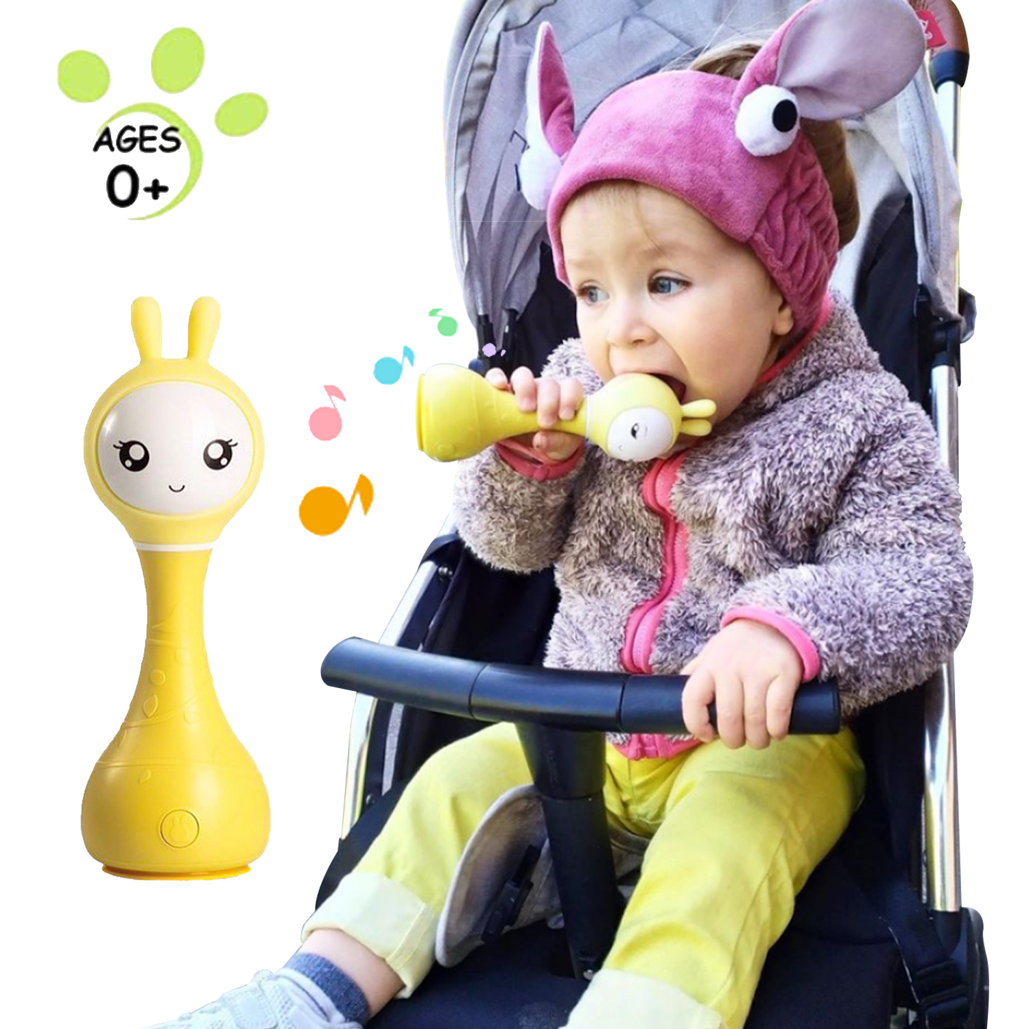 Оптовая продажа бука деревянные погремушки для обучения детей робот-Прорезыватель игрушки музыкальные колокольчики шейкер для малышей