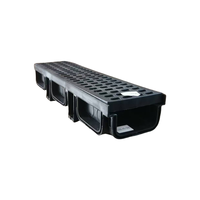 Haute qualité personnalisé douche extérieure canal de drainage gouttière HDPE et polymère béton usine directe des matériaux de construction en plastique