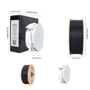 Filamento ABS-GF <span class=keywords><strong>de</strong></span> 1.75mm, 1kg/carrete, Filamento ABS con Fibra <span class=keywords><strong>de</strong></span> Vidrio para Impresoras 3D FDM, Filamento ABS GF Negro - Product Image 3