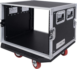 Serie 8U 10U 12U 14U <span class=keywords><strong>PA</strong></span>/DJ Rack/Road Case con 8/10/12/14U-Space, Hardware, madera contrachapada, ruedas y profundidad de estante de 21 pulgadas - Product Image 1