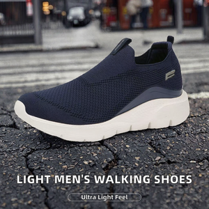 Nouvelles chaussures de marche légères pour hommes, chaussures décontractées à enfiler, tige en mesh, semelle intérieure en EVA, chaussures de sport amortissantes, pointures 39-46, vente flash - Product Image 2