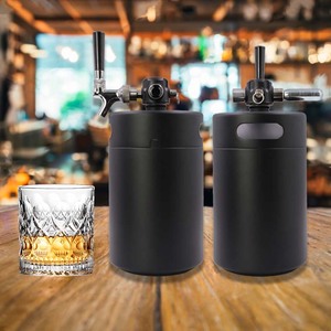 Mini fût de bière en acier inoxydable 304 fait maison <span class=keywords><strong>Kit</strong></span> de bière fût de bière <span class=keywords><strong>5L</strong></span> Logo personnalisé - Product Image 4