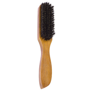 Brosse à cheveux en bois à poils de sanglier, forme rectangulaire, pour cheveux raides et bouclés, outil de coiffage - Product Image 1