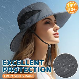 Cappello Premium UPF 50 + per uomo e donna 3 \ "cappello da pesca a tesa larga e da spiaggia con ricamo 3D con motivo mimetico Logo personalizzato - Product Image 2