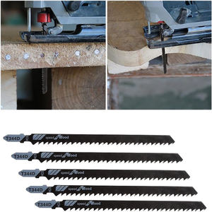 DZ 5 pièces T344D T-Shank HCS lames de <span class=keywords><strong>scie</strong></span> <span class=keywords><strong>sauteuse</strong></span> coupe rapide pour bois contreplaqué <span class=keywords><strong>PVC</strong></span> plastique-bricolage haute fréquence soudé OEM personnalisable - Product Image 6