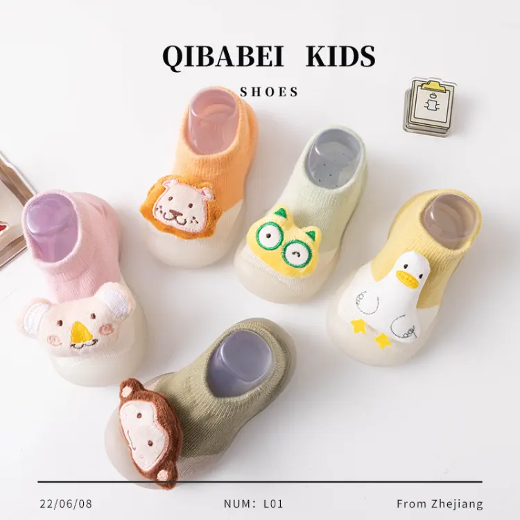 HY-160 neue Trend atmungsaktive Tiere Ente Affe Cartoon Kleinkinder Schuhe Baby Dressing Socken Schuhe