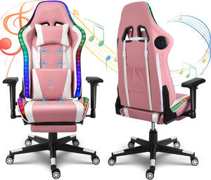 2024new Design Rouge Rgb Racing Gaming Chaises Ergonomique Massage Musique Chaise Gamer Bureau <span class=keywords><strong>Fauteuil</strong></span> Pivotant Chaises avec Haut-parleurs - Product Image 2