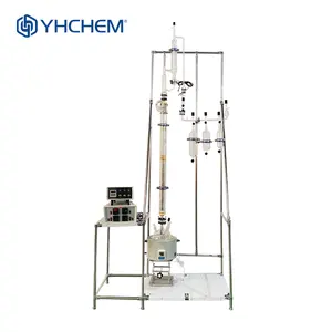 High vacuum 2L 5L 10L 20L 50L 100L rectification column distillation for crude oil distillater