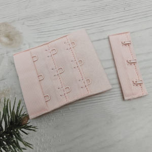 HH4K C006 Extension de soutien-gorge en nylon et métal, fermeture à crochet, œil flexible, accessoire essentiel pour sous-vêtements, accessoires de corset, 3 rangées - Product Image 5