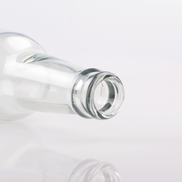 Bouteilles en verre transparentes de 330 ml (33 cl) en gros pour bière et sodas, boissons avec capsule couronne