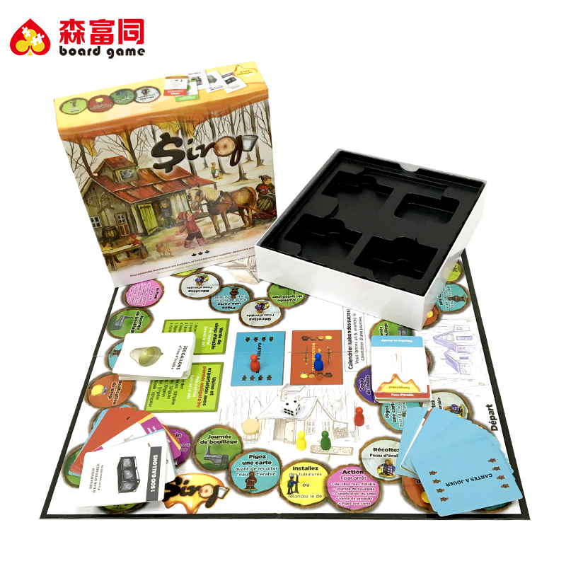 Múltiples combinación dados tablero jugando a las cartas peones bandejas Secuencia de Juego de fiesta