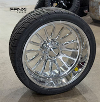 Jantes polies 20x10 20x12 22x10 22x12 24x12 24x14 26x12 à 8 trous 8x170 8x180 8x6.5 6x5.5 pour Chevy Dodge GMC SIERRA 2500 DENALI