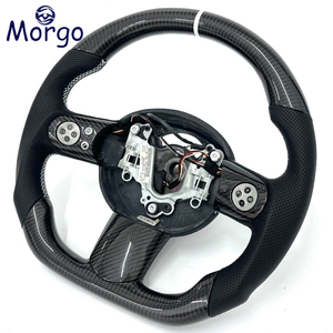 Volante de Carreras de Fibra de Carbono para Auto, para BMW <span class=keywords><strong>Mini</strong></span> Cooper S R56 R61 <span class=keywords><strong>GP</strong></span> Coupe, Volante de Fondo Plano de Fibra de Carbono - Product Image 5
