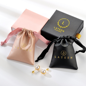 Custom Soft Pu Leather <b>Drawstring</b> <b>Makeup</b> <b>Bag</b> Black Necklace Jewelry Package Pouch <b>Drawstring</b> <b>Bag</b> - Product Image 6