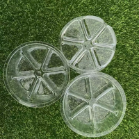 Moules à bougies classiques en plastique transparent recyclable, conteneurs vides en forme de coquille pour cires parfumées en PET