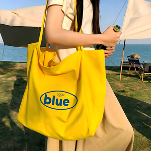 Custom Logo Eco Friendly Shoulder <b>Bag</b> Lightweight Medium Reusable Grocery Shopping Cloth <b>Bags</b> Natural Cotton Canvas Tote <b>Bag</b> - Product Image 5