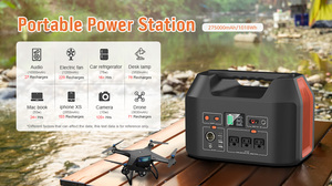 สถานีพลังงานสำรองแบบพกพาสำหรับใช้งานกลางแจ้ง 1000W พร้อมแบตเตอรี่ 1058wh ปลั๊ก EU แหล่งพลังงานแสงอาทิตย์ - Product Image 4