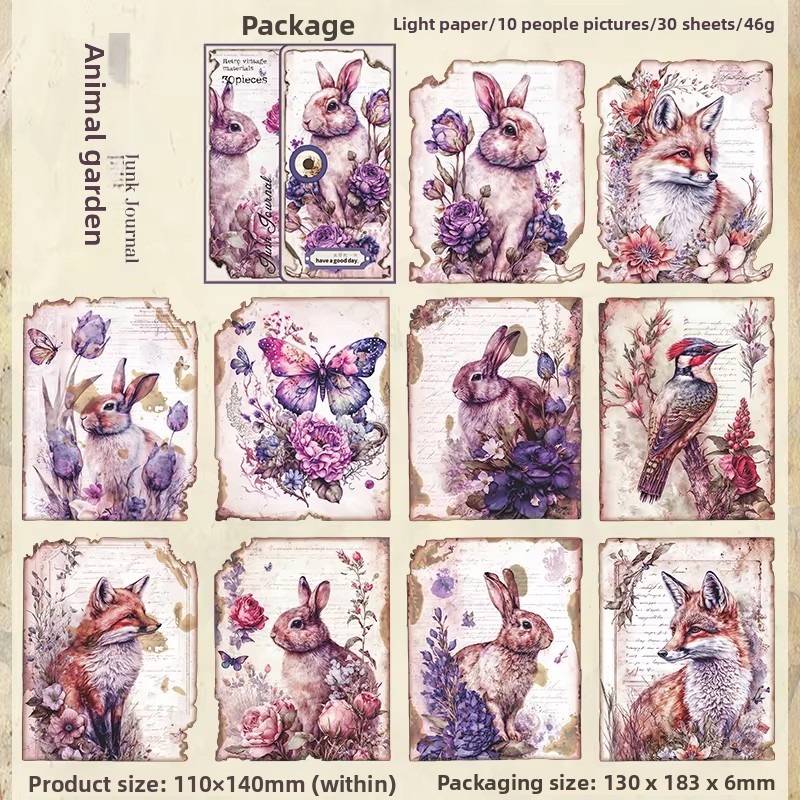 D Animal Garden pink