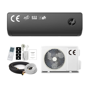 Nuevo Diseño de Aire Acondicionado Split <span class=keywords><strong>Inverter</strong></span> Inteligente Negro, Aire Acondicionado de Pared para el Hogar con Wifi - Product Image 3