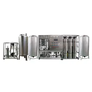 EDI ultrapure water system industrial water filter machine 500l/h reverse osmosis edi LCD factory water purification system