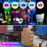 Sous-verres LED pour bouteilles, décorations, accessoires de fête, cocktails, présentoirs à alcool, sous-verres lumineux